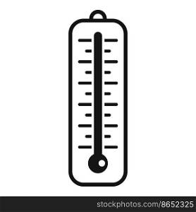 Pool thermometer icon simple vector. Water cleaning. Outdoor equipment. Pool thermometer icon simple vector