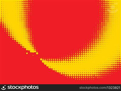 Pop art halftone retro background shapes with comics style