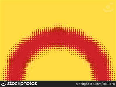 Pop art halftone retro background shapes with comics style