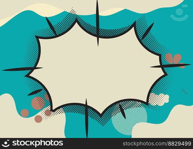 Pop art Organic Geometric Shapes Element Abstract Background Vector