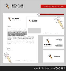 POP Business Letterhead, Envelope and visiting Card Design vector template
