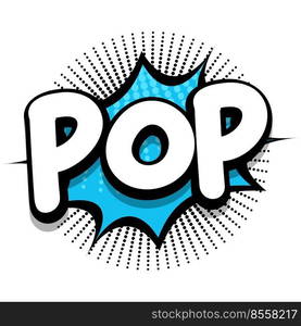 pop Comic book Speech explosion bubble vector art illustration for comic lovers