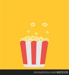 Popcorn. Cinema icon. Vector illustration