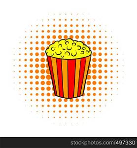 Popcorn comics icon isolated on a white background. Popcorn comics icon