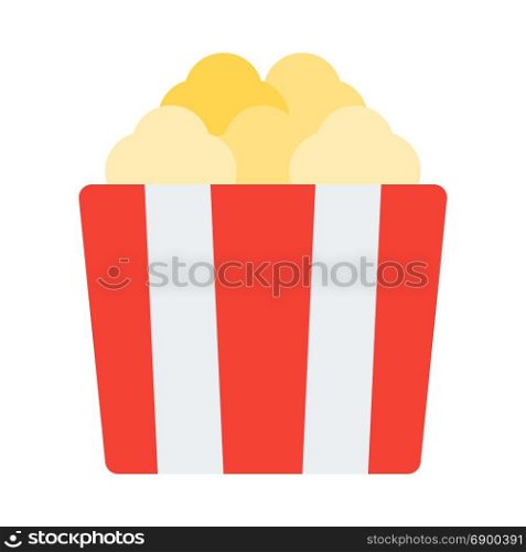 popcorn, icon on isolated background