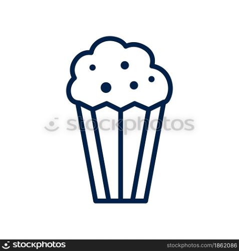 Popcorn icon vector. isolated on white background.