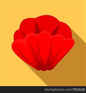 Poppy flower icon. Flat illustration of poppy flower vector icon for web design. Poppy flower icon, flat style