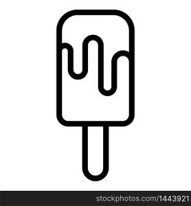 Popsicle icon. Outline popsicle vector icon for web design isolated on white background. Popsicle icon, outline style