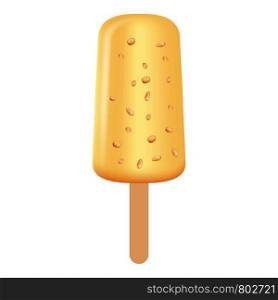 Popsicle icon. Realistic illustration of popsicle vector icon for web design isolated on white background. Popsicle icon, realistic style