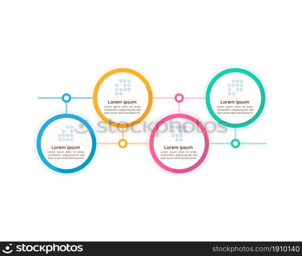 Population growth infographic chart design template. Social study. Abstract vector infochart with blank copy spaces. Instructional graphics with 4 step sequence. Visual data presentation. Population growth infographic chart design template