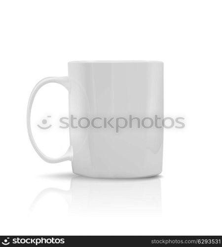 Porcelain Photorealistic White Cup
