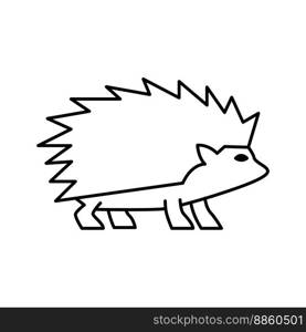 Porcupine Icon Vector On Trendy Design.