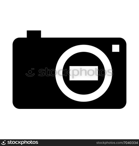portable camera, icon on isolated background