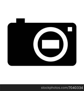 portable camera, icon on isolated background