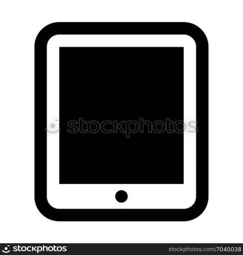 portable e-reader, icon on isolated background