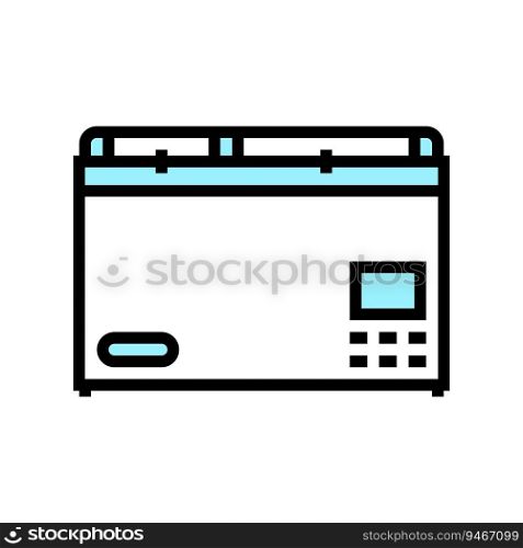 portable fridge glamping color icon vector. portable fridge glamping sign. isolated symbol illustration. portable fridge glamping color icon vector illustration