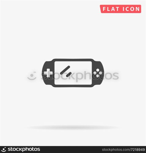 Portable Game flat vector icon. Hand drawn style design illustrations.. Portable Game flat vector icon