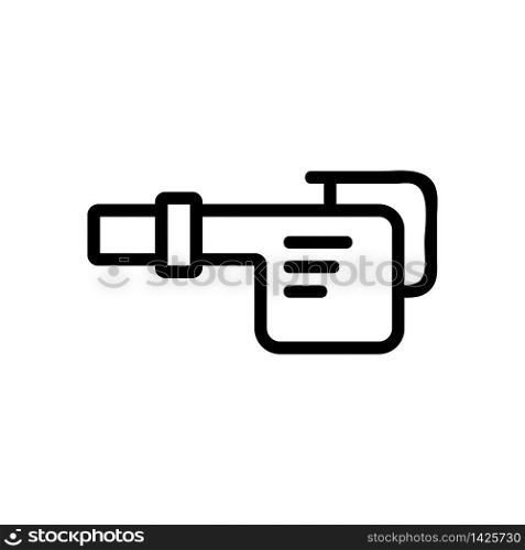 portable gas blower icon vector. portable gas blower sign. isolated contour symbol illustration. portable gas blower icon vector outline illustration