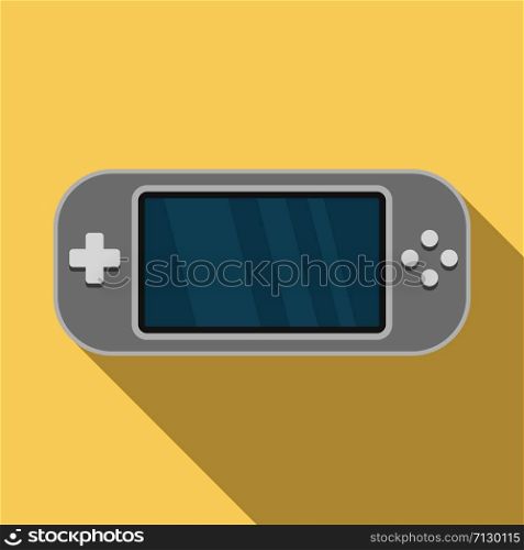 Portable glass console icon. Flat illustration of portable glass console vector icon for web design. Portable glass console icon, flat style