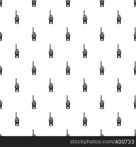 Portable handheld radio pattern. Simple illustration of portable handheld radio vector pattern for web. Portable handheld radio pattern, simple style