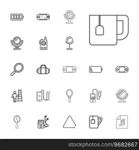 Portable icons Royalty Free Vector Image