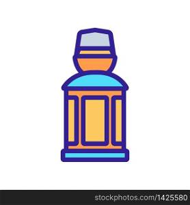 portable lamp with protective thick glass icon vector. portable lamp with protective thick glass sign. color symbol illustration. portable lamp with protective thick glass icon vector outline illustration