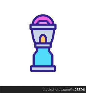 portable lamp with stand icon vector. portable lamp with stand sign. color symbol illustration. portable lamp with stand icon vector outline illustration