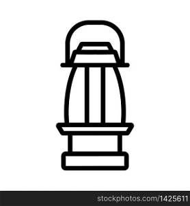 portable liquid fuel oil lamp icon vector. portable liquid fuel oil lamp sign. isolated contour symbol illustration. portable liquid fuel oil lamp icon vector outline illustration