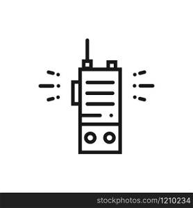 Portable Radio Line Icon. Radio Set Sign and Symbol. Portable Radio Line Icon. Radio Set Sign and Symbol.