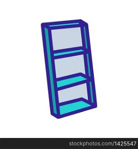 portable stair steps icon vector. portable stair steps sign. color symbol illustration. portable stair steps icon vector outline illustration