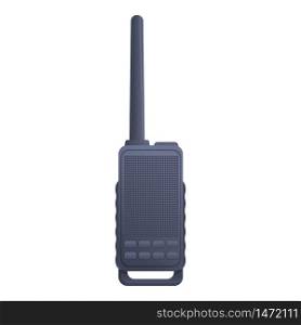 Portable walkie talkie icon. Cartoon of portable walkie talkie vector icon for web design isolated on white background. Portable walkie talkie icon, cartoon style
