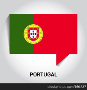 Portugal flag design vector