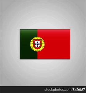 Portugal Flag Vector. Vector EPS10 Abstract Template background