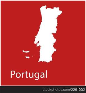 portugal map icon vector illustration design
