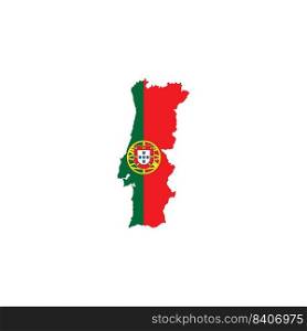 Portugal map icon. vector illustration symbol design.
