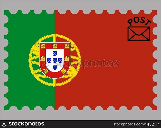 Portugal national country flag. original colors and proportion. Simply vector illustration background. Isolated symbols and object for design, education, learning, postage stamps and coloring book, marketing. From world set