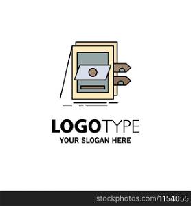 POS, Accounting, Sale, System, Files Flat Color Icon Vector