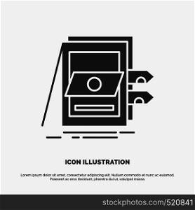 POS, Accounting, Sale, System, Files Icon. glyph vector gray symbol for UI and UX, website or mobile application. Vector EPS10 Abstract Template background