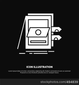 POS, Accounting, Sale, System, Files Icon. glyph vector symbol for UI and UX, website or mobile application. Vector EPS10 Abstract Template background