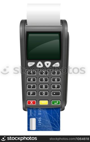 pos terminal stock vector illustration isolated on white background