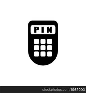 POS Terminal vector icon. Simple flat symbol on white background. POS terminal flat vector icon.