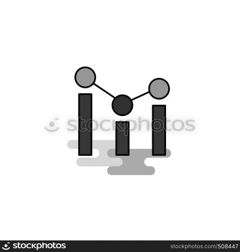 Positions Web Icon. Flat Line Filled Gray Icon Vector