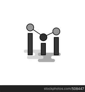 Positions Web Icon. Flat Line Filled Gray Icon Vector