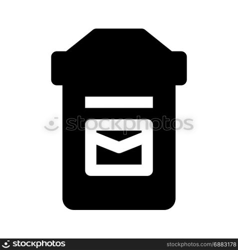 post box, icon on isolated background