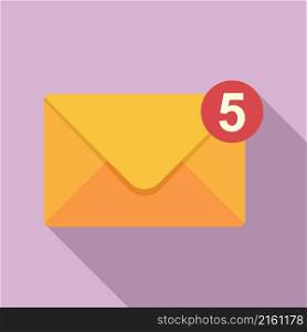 Post envelope icon flat vector. Mail letter. Email open. Post envelope icon flat vector. Mail letter
