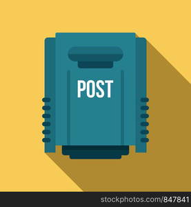 Post home box icon. Flat illustration of post home box vector icon for web design. Post home box icon, flat style