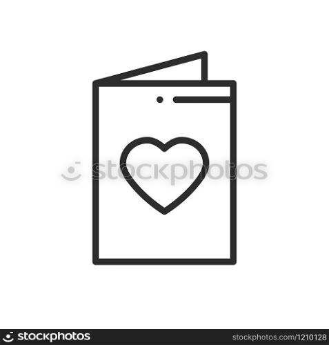 Postcard line icon. Happy Valentine day sign and symbol. Love couple relationship dating wedding day invitation theme. Heart shape. Love letter. Postcard line icon. Happy Valentine day sign and symbol. Love couple relationship dating wedding day invitation theme. Heart shape. Love letter.
