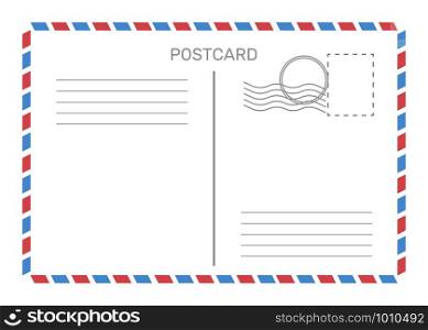 postcard with white paper texture in flat style. postcard with white paper texture, flat style