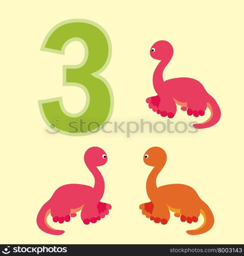 Poster for numeracy.Figure three. Around the figure is a picture of three dinosaurs.