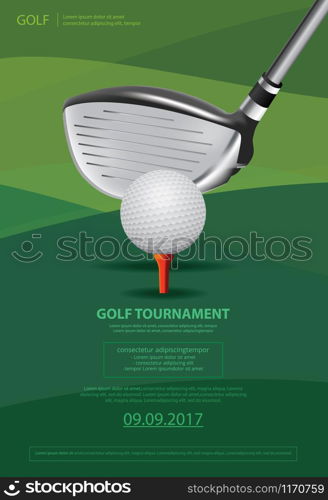 Poster Golf Vector Illustration